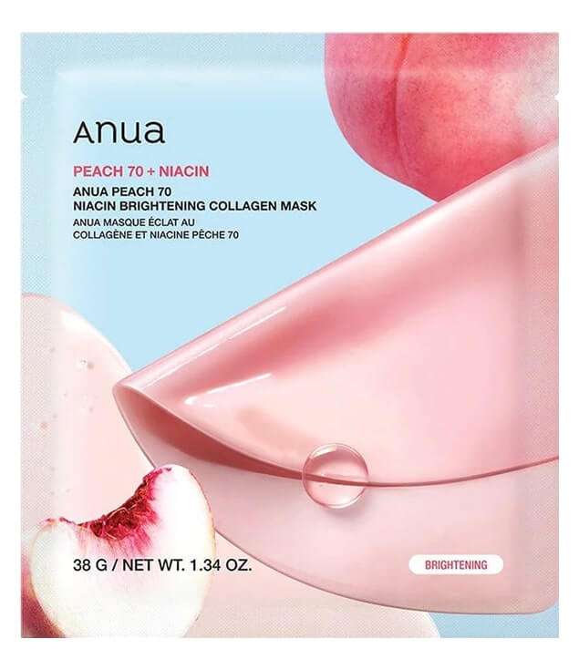 ANUA | PEACH 70 NIACIN BRIGHTENING COLLAGEN MASK